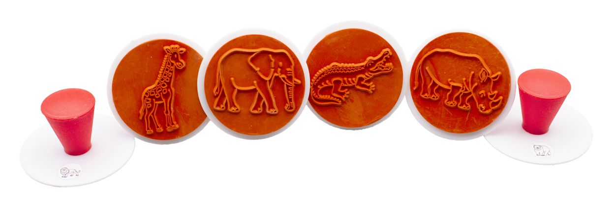 Zootierstempel 6er Set